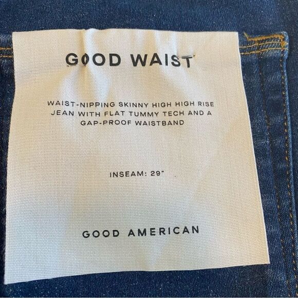 GOOD AMERICAN GOOD WAIST SKINNY JEAN NWT - Picture 9 of 10